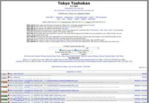 Tokyotosho is Down. Now, Switch to Nyaatorrents or Jishaku. | KAORI ...