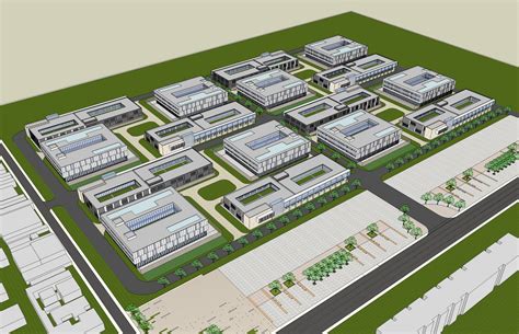 化工厂工业园区规划鸟瞰3d模型设计图__3D作品_3D设计_设计图库_昵图网nipic.com