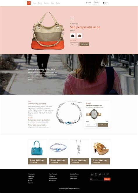 综合型商城购物网站HTML模板-17素材网