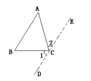 如何证明三角形内角和为180度_初三网