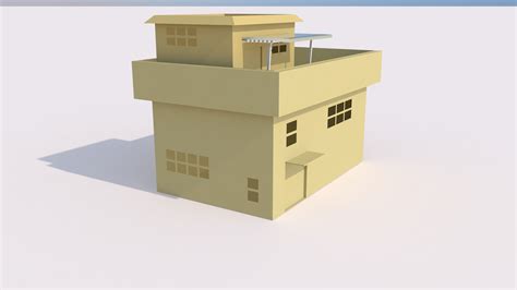 带烟囱的木房子FBX模型,有高模和中模(网盘下载)_基础设施模型下载-摩尔网CGMOL