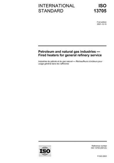 ISO 13705:2001 - Petroleum and natural gas industries - Fired heaters ...