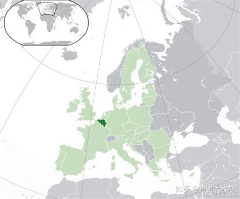 手绘比利时地图EPS素材免费下载_红动中国