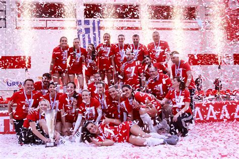 VECHRO蔚禾祝贺Olympiacos赢得希腊女排甲级联赛七连冠_VECHRO蔚禾官网