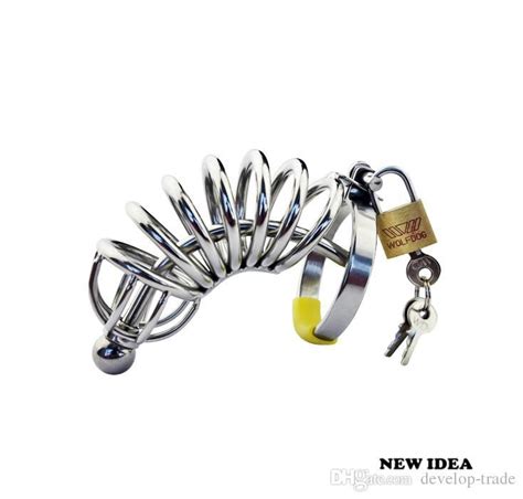 Prison Bird Male Stainless Steel Chastity Device Bondage Sounding Cage ...