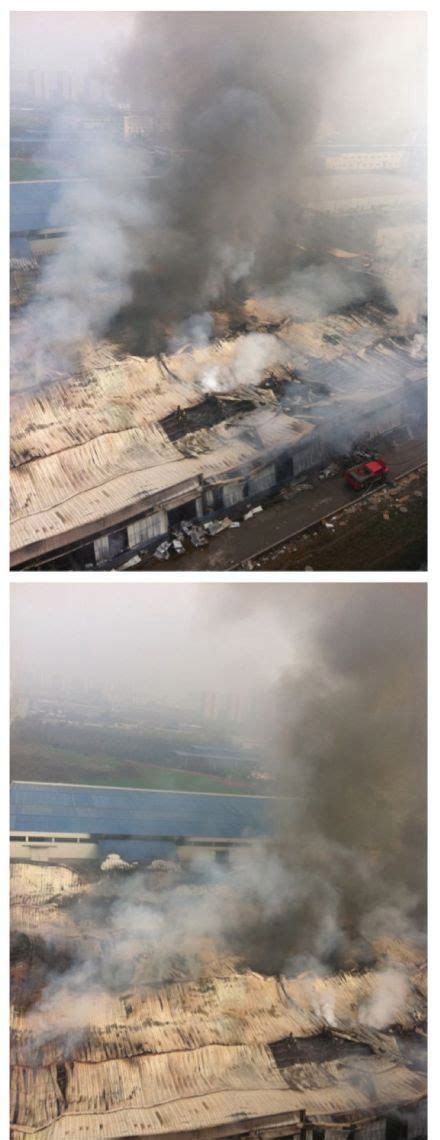 成都双流机场物流基地发生火灾 过火近5000平米_海口网