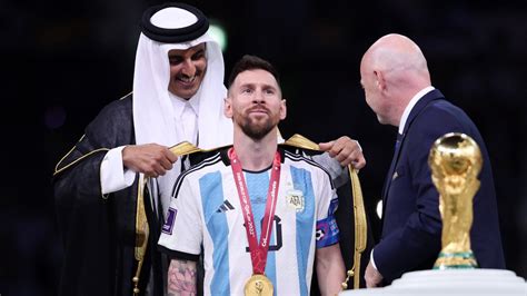 Messi offered $1m for World Cup trophy lift bisht by member of Oman ...