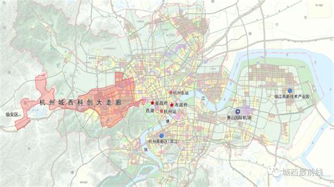 杭州最新城市规划图,杭州地铁2030年规划,杭州各个区分布图(第5页)_大山谷图库