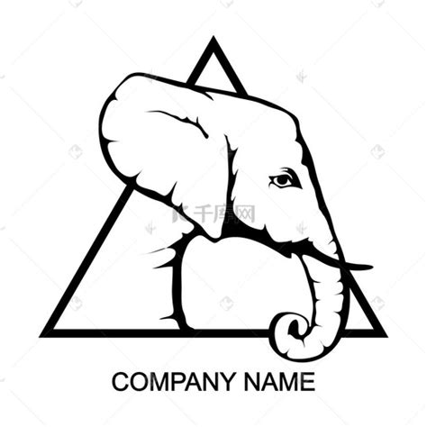 大象logo象形标志,其它,LOGO/吉祥物设计,设计模板,汇图网www.huitu.com