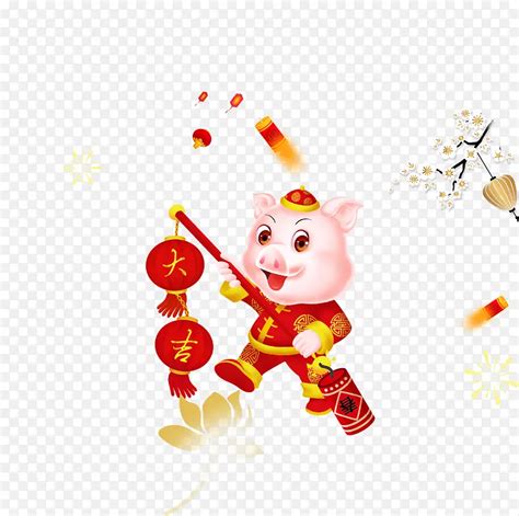 新年猪头xianh图片