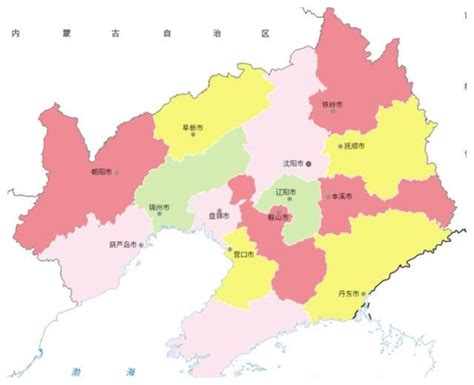 辽宁行政区划图图片