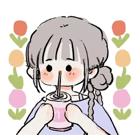 春日甜美女生头像动漫