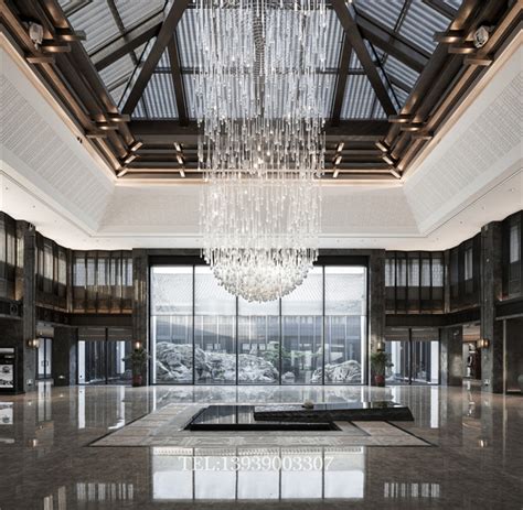 古朴典雅的绍兴饭店新中式酒店大堂改造设计方案-酒店资讯-上海勃朗空间设计公司