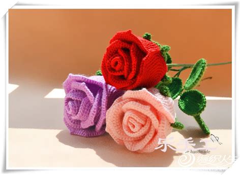 玫瑰花钩针编织 毛线编织玫瑰花的方法 - 堆糖，美图壁纸兴趣社区