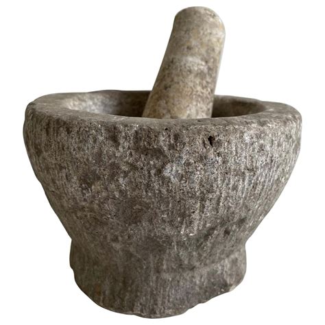 Antique Stone Mortar and Pestle Bowl Set at 1stDibs