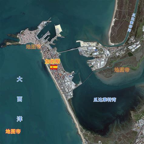 直布罗陀地图图片