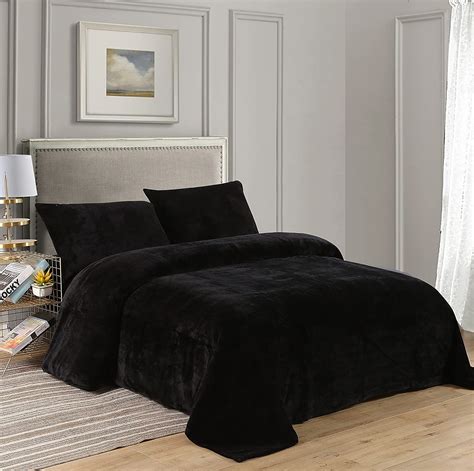 Amazon.com: Kanak Bedding Luxurious Velvet Cal Queen Size, 5 pcs Ultra ...