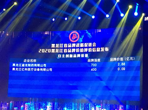 2020黑龙江省品牌价值评价信息发布 友搏药业携手迪龙制药双双上榜