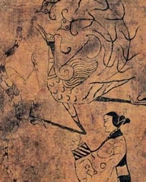 战国帛画:1-《人物御龙图》2-《人物龙凤图片