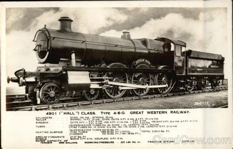 Great Western Railway - 4901 ("Hall") Class Type 4-6-0 Locomotives