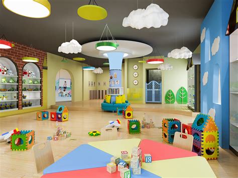 幼儿园多功能厅设计|高端幼儿园大厅设计_品牌设计2022-站酷ZCOOL