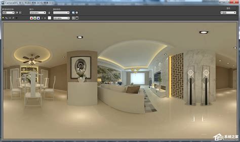 3D Max制作360全景图的方法 V-Ray渲染器全景图渲染方法 - 系统之家