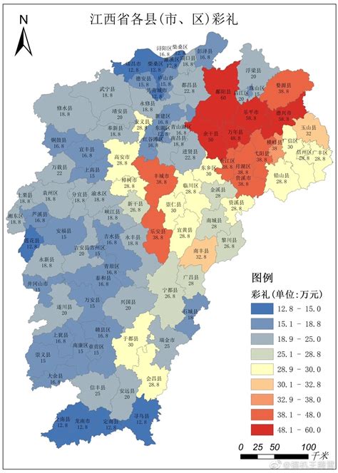 江西省县市分布-矢量地图CDR素材免费下载_红动中国