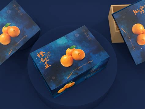 橙子包装盒、水果通用包装盒、超市食品节日礼盒唯美_sy736353019-站酷ZCOOL