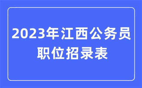 江西公务员2022省考6827人职位表正式发布！大专能报岗位有多少？__财经头条