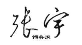 张宇个性签名_张宇签名怎么写_张宇签名图片_词典网