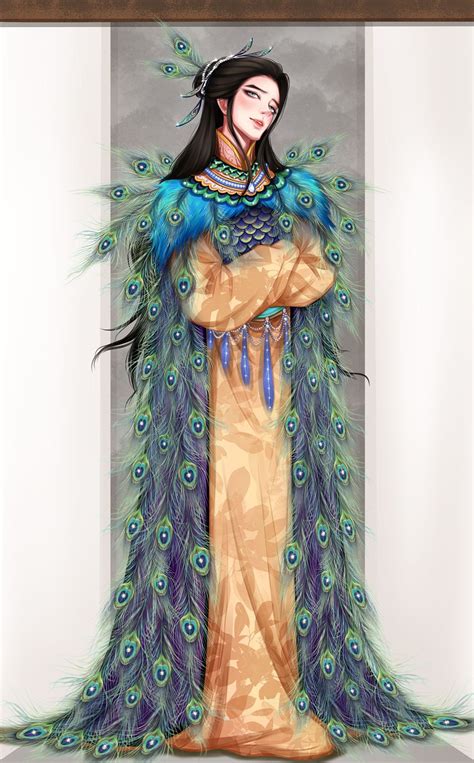 古风孔雀拟人头像女生版