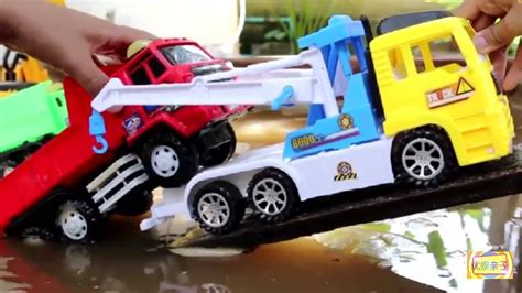 玩具车大全 工程车户外工作表演视频