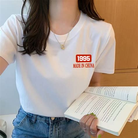 重磅200克白色夏季纯棉短袖T恤1987年份定制印花男女同款1988宽松
