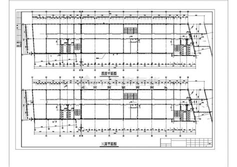 四层框架综合楼结构施工图，15张图纸_公共建筑效果图_土木在线