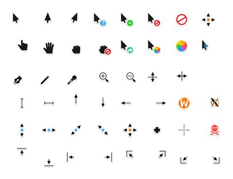 Vector Cursor Icons Set — Pixelbag Free Design Resources
