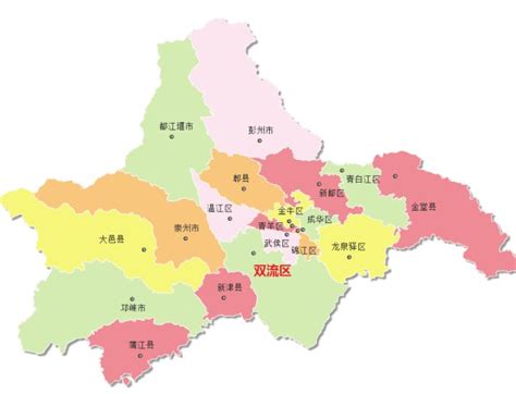 成都市行政区划图图片