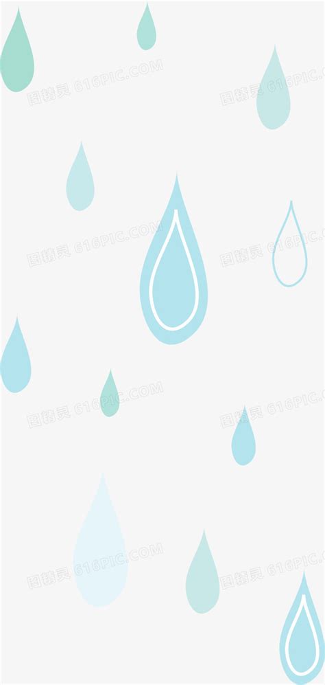 蓝色雨滴漂浮图片免费下载_PNG素材_编号z09i28g4z_图精灵