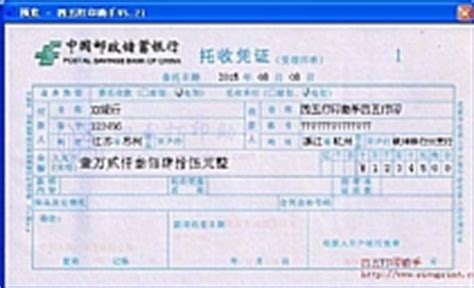 中国邮政储蓄银行电汇凭证回单打印模板 >> 免费中国邮政储蓄 ...