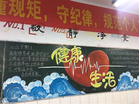 [24中] 举办“健康生活”主题黑板报评比活动 - 校园网 - 郑州教育信息网