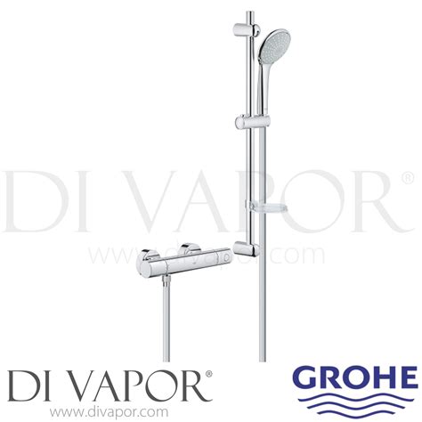 Grohe Grohtherm 1000 Cosmopolitan Thermostatic Shower Valve with ...
