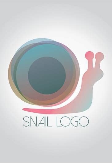 蜗牛 - 高级标志模板 - NicePSD 优质设计素材下载站