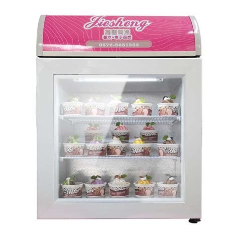 冰淇淋展示柜家用雪糕小型冰柜保鲜冷冻台式冷柜迷你商用立式冰箱_虎窝淘