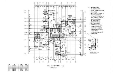 亳州某地高层建筑住宅楼CAD参考图_住宅小区_土木在线
