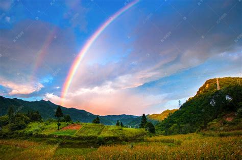 超美！广西桂林雨后惊现双彩虹-图片频道