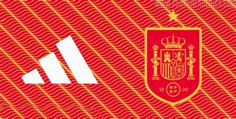 西班牙队2024欧洲杯球衣曝光：传统红色大底搭配黄色波浪条纹-直播吧