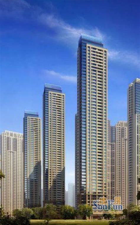 世茂外滩新城板式超高层单体效果图-南京搜房网