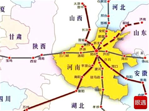 河南高铁,河南十三五铁路规划图,2020年河南高铁规划图_大山谷图库