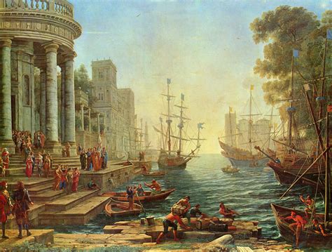 Seaport with the Embarkation of St. Ursula, 1641 - Claude Lorrain ...