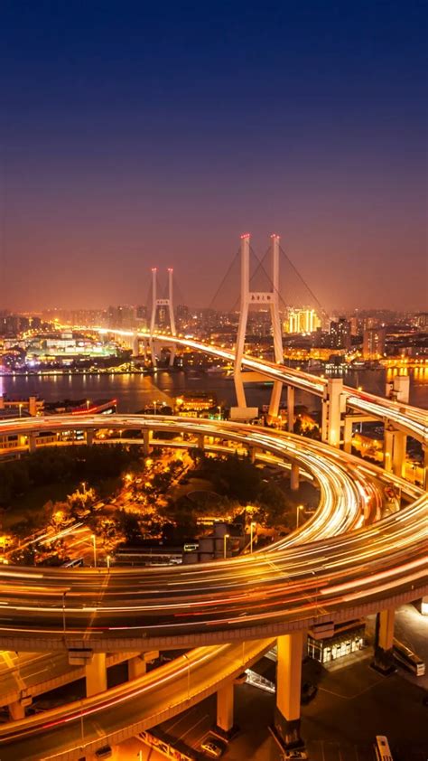 上海南浦大桥夜景,国内旅游景点,旅游景点,摄影,汇图网www.huitu.com