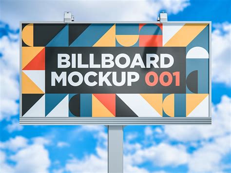 公路巨型广告牌设计样机模板v1 Billboard Mockup 001-变色鱼
